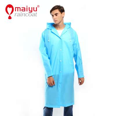 Unisex raincoat with hood European style raincoat Eva rain poncho Rain Gear