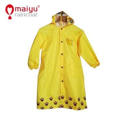 OEM rain coat for kids customized cartoon raincoat