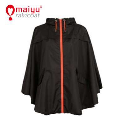 100% waterproof reusable impermeable rain poncho logo customized for hiking