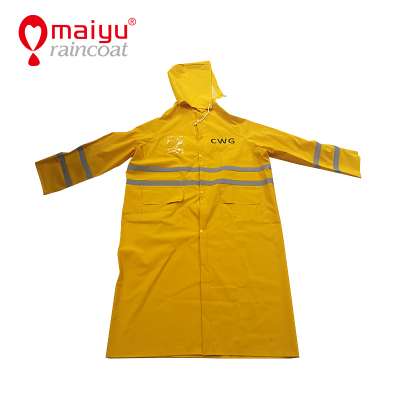 Maiyu customized cheap waterproof poncho commercial fishing rain suit