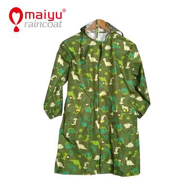 OEM raincoat for children kids rain jacket cartoon printed