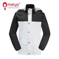 Maiyu polyester with PU coating 100% waterproof mens rain jacket S-3XL