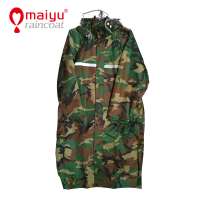 OEM camouflage raincoat Custom Logo Printing raincoat for adult