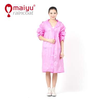 Eco-friendly bike rain coat pink EVA Raincoat cycling rain poncho