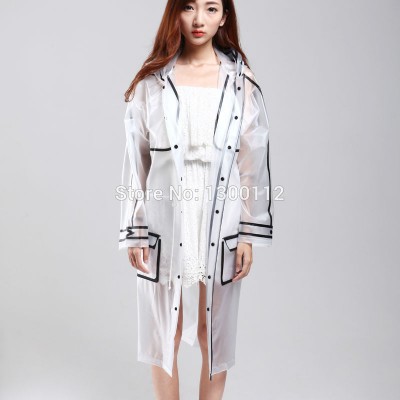 2019 new arrival ladies fashion EVA long raincoat