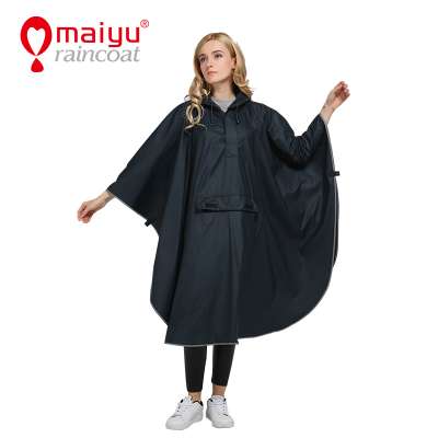 Durable poncho raincoat for adult bike rain jacket bicycle raincoat