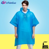 eco eva logo custom hooded plastic poncho